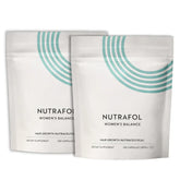 Nutrafol Women's Balance Hair Growth Supplements 120 Capsules - 1 Month Supply Refill Pouch 2 Pack
