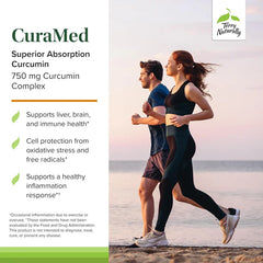 Terry Naturally CuraMed Superior Absorption Curcumin 750 mg Curcumin Complex 120 Softgels