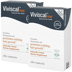 Viviscal Man Advanced Hair Growth Supplement (180 Tablets, Pack of 2) 6 Month Supply
