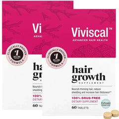 Viviscal Advanced Hair Growth Supplements for Women 60 Tablets (2-Pack)